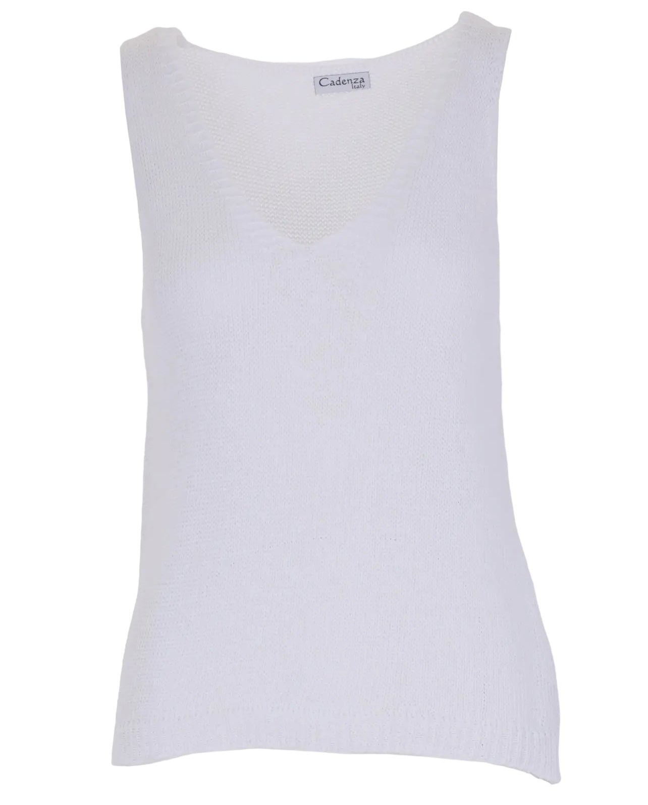 Soft v-neck sleeveless top