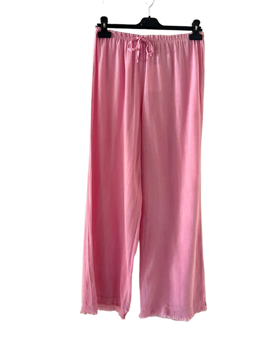 Candy pink Catalina wide leg pants