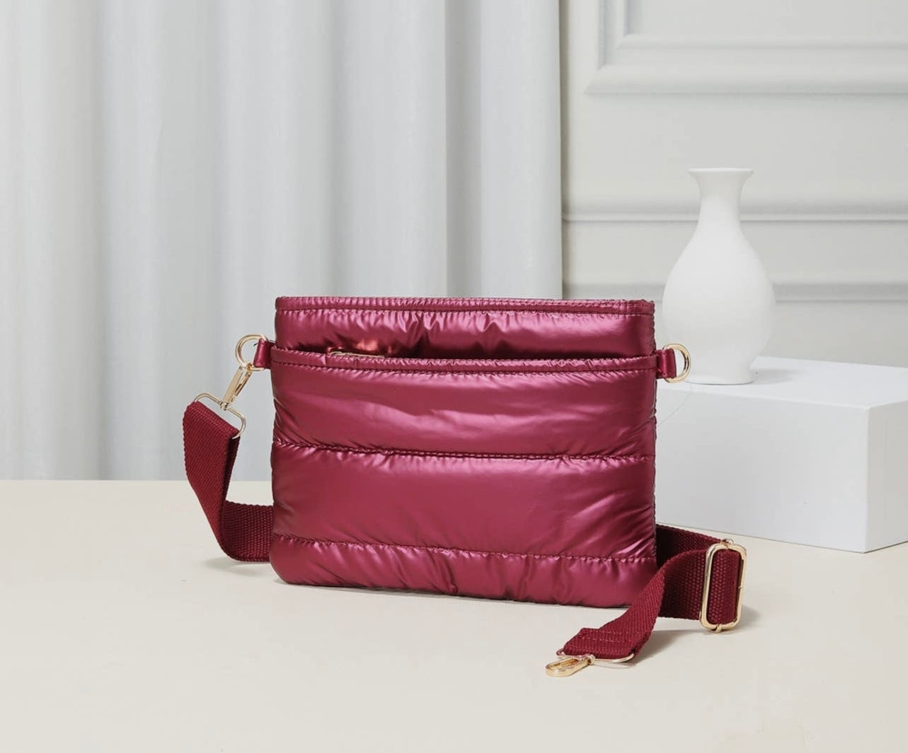 Bailey puffer quilted crossbody bag