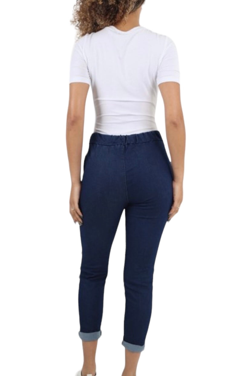 Italian Plus solid color pants