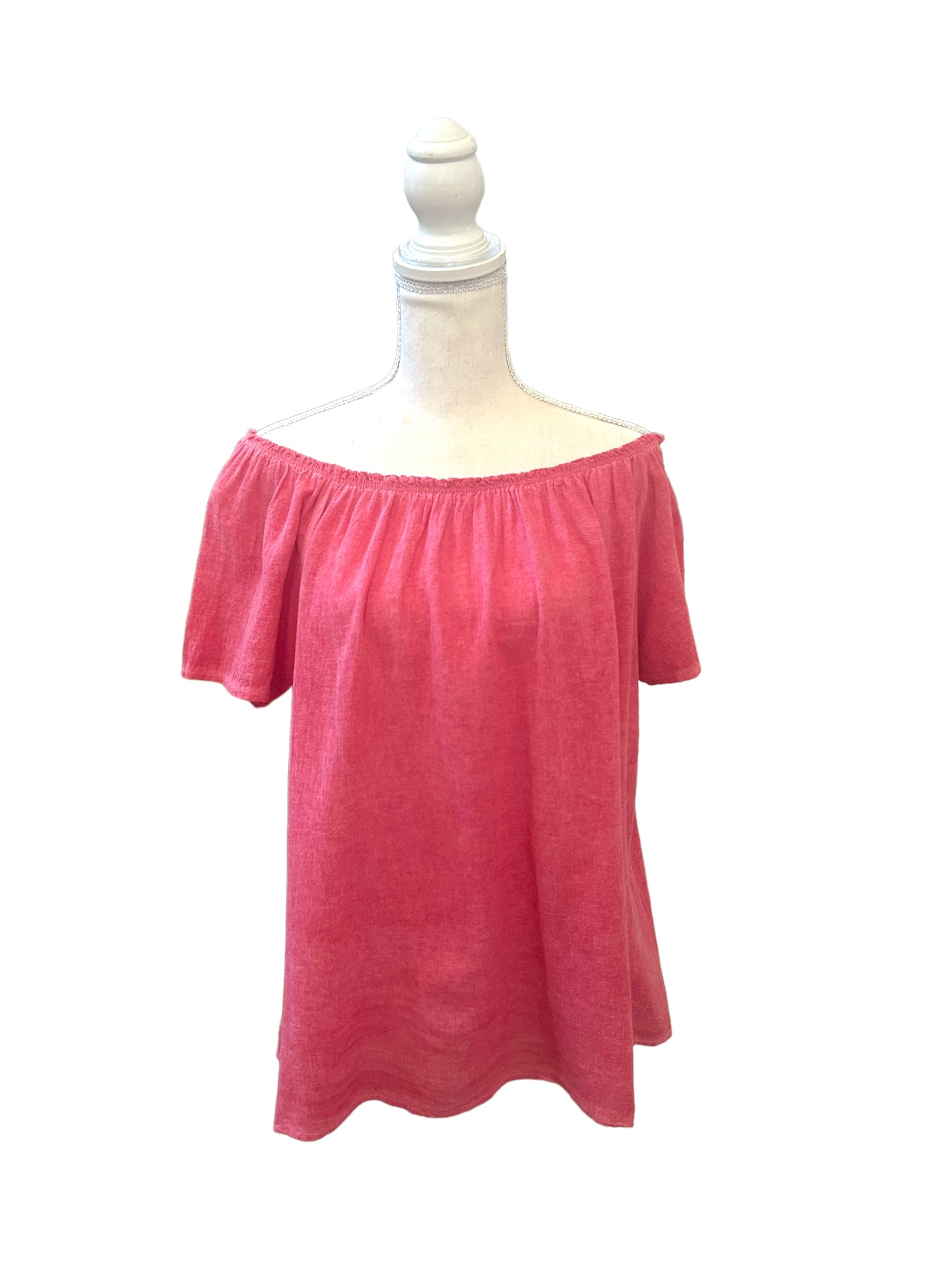 Strawberry off the shoulder Carla top