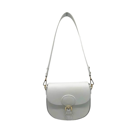 Louisa white leather bag