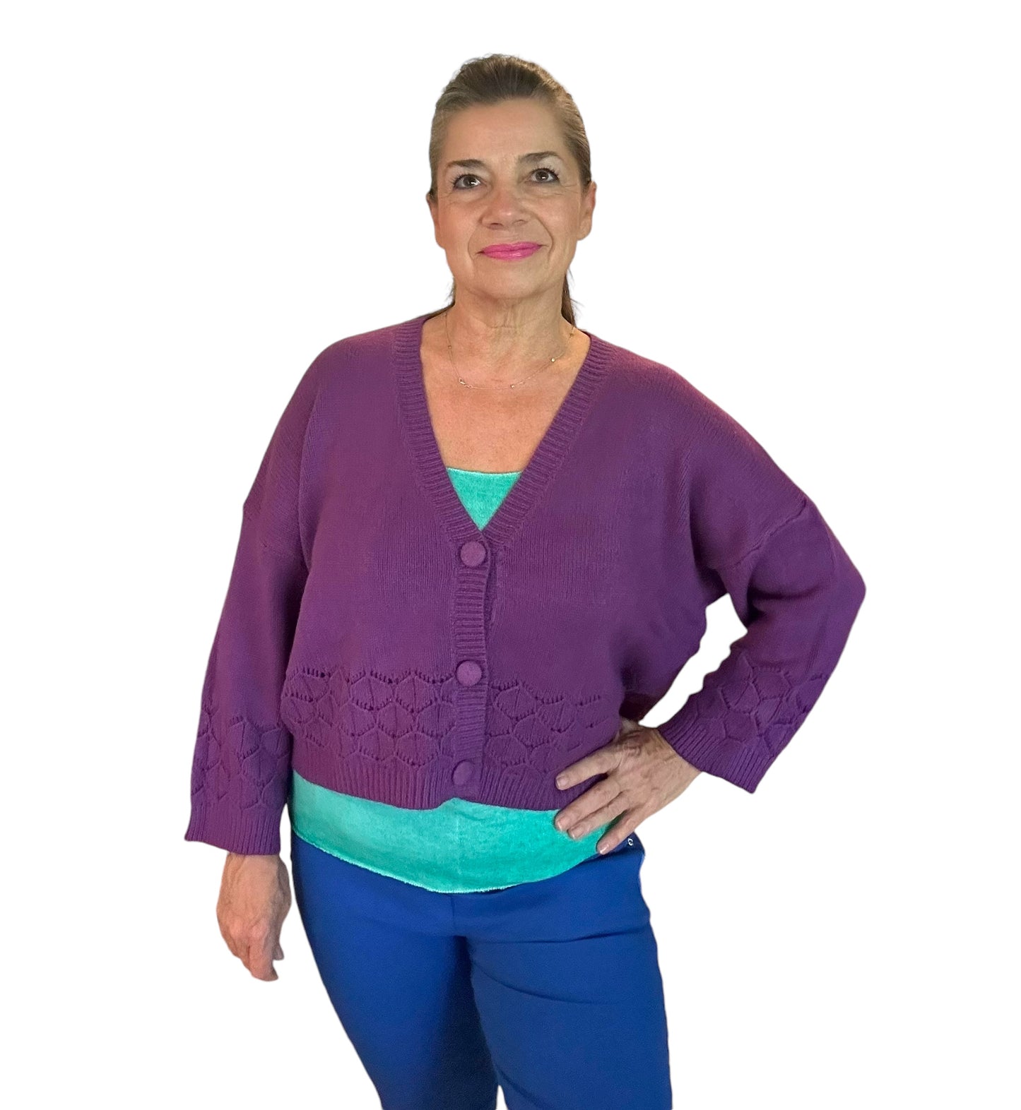 Violet Soft knit cardigan