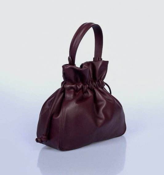 Bordeaux genuine leather Sophia bag