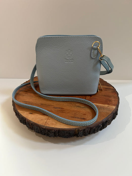 Light blue Marbella leather bag