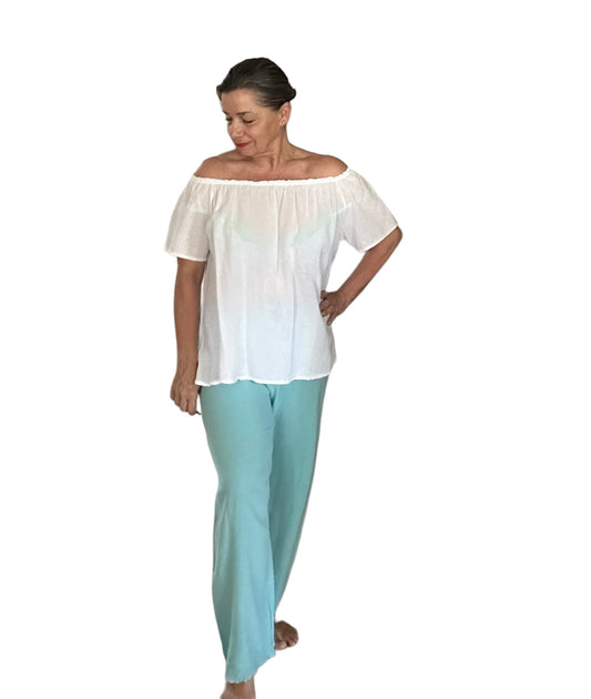 Aqua Catalina wide leg pants