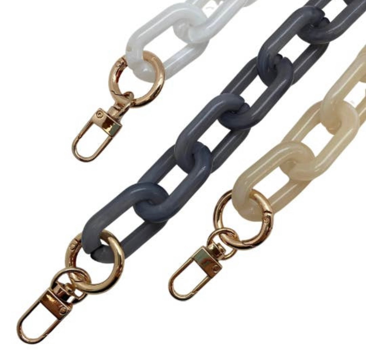 Acrylic chain bag strap