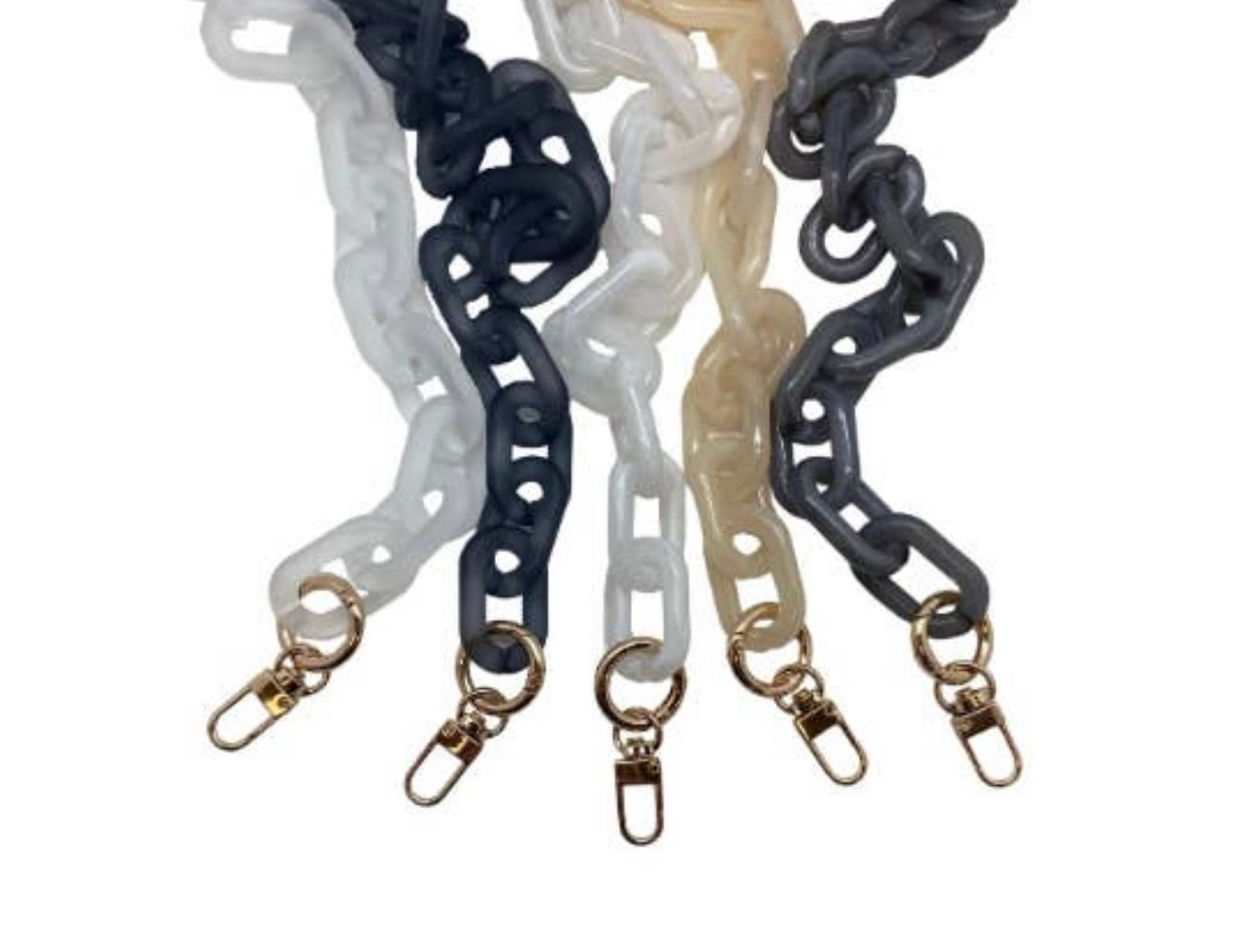 Acrylic chain bag strap