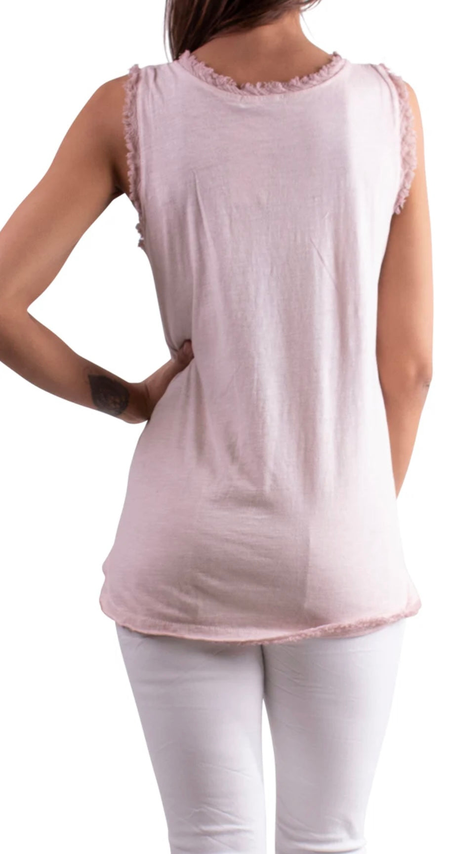 Blush Nova linen tank top